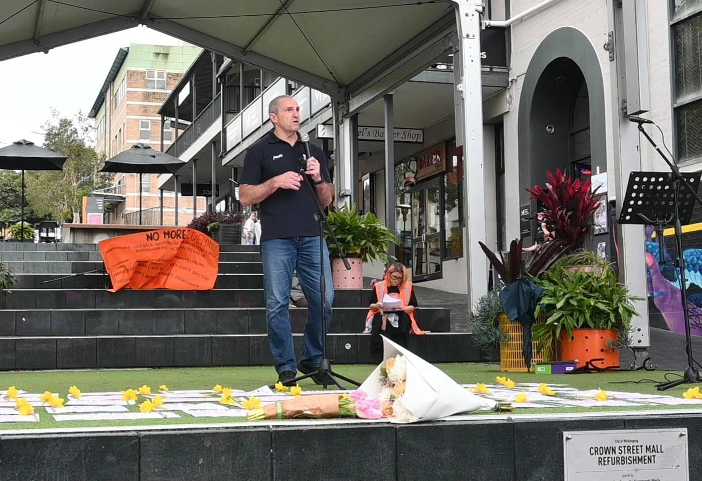 Stephen Wright Rally Standing together against violence - Leadership Creativity